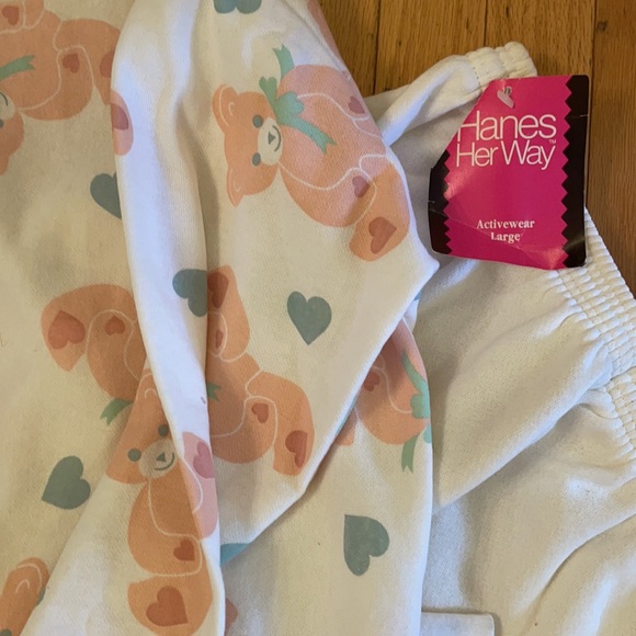 NWT set Teddy Bear heart and bows Sweatsuit Barbie pink style - Picture 8 of 14